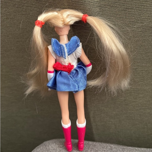 1995 NTK TOEI A Vintage 90s Pretty Soldier Sailor Moon 6” Brushable Hair Toy - Picture 5 of 10